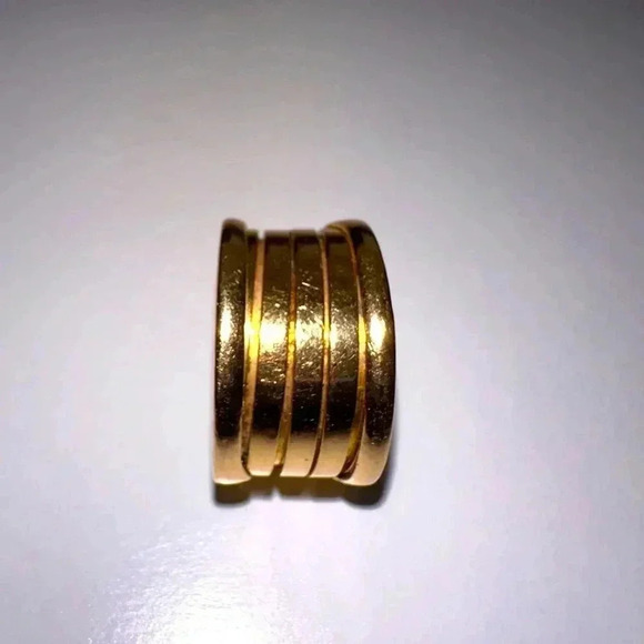 BVLGARI SZ 7 18K Gold Ring B Zero1 - Picture 9 of 14